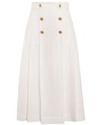 THE LOVESTRUCK BUTTONED SKIRT (NATURAL)