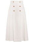 THE LOVESTRUCK BUTTONED SKIRT (NATURAL)