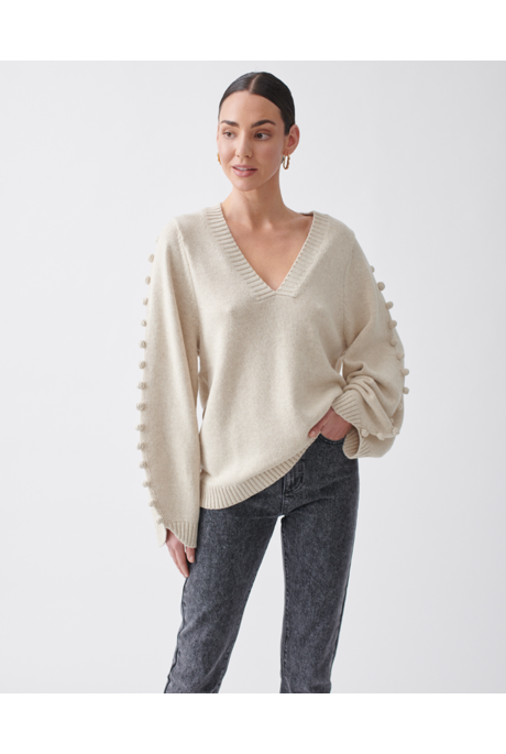 PAIGE WOOL COTTON KNIT (PEARL MARLE)- JOSLIN SPRING 21 Boxing Day Sale