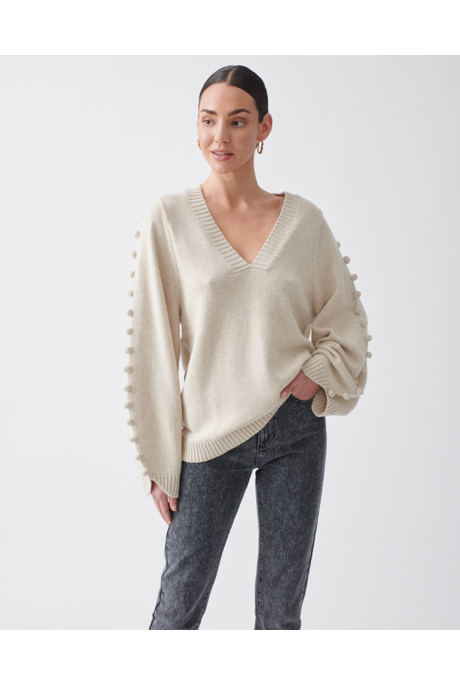 PAIGE WOOL COTTON KNIT (PEARL MARLE)