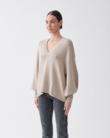 CORA COTTON CASHMERE KNIT (CAMEL MARLE)