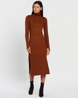 WINIFRED KNIT DRESS (RUST)