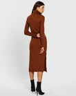 WINIFRED KNIT DRESS (RUST)