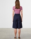 FOLDED CULOTTE (NAVY)