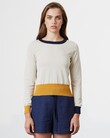 CONTRAST JUMPER (SUNNY/NATUAL/NAVY)