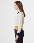 CONTRAST JUMPER (SUNNY/NATUAL/NAVY)