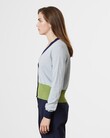 CONTRAST CARDI (LEAF/CINDER/NAVY)