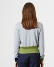 CONTRAST CARDI (LEAF/CINDER/NAVY)