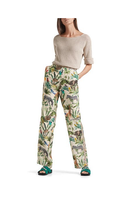 SAFARI PRINT PANTS (BRIGHT GREEN)