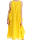 MIDI DRESS WITH RUFFLES (SAFFRON)