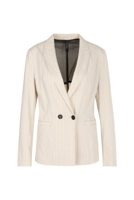 BLAZER WITH PINSTRIPES (ALMOND MILK)