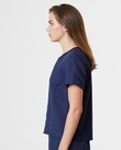 LINEN TOP (NAVY)