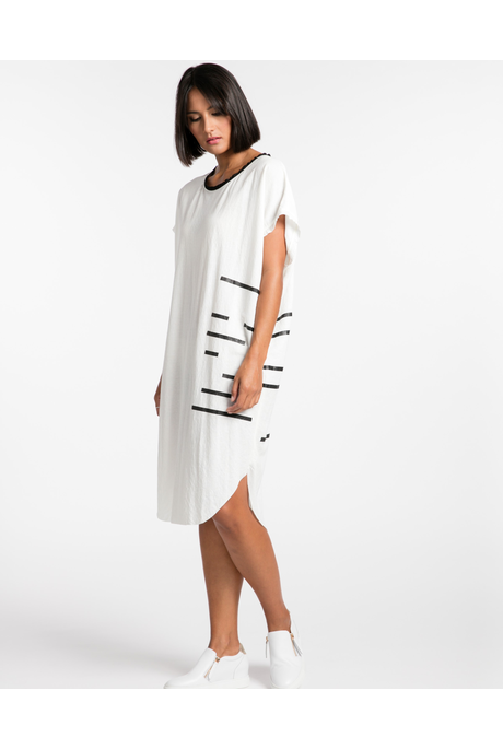 CROSSING THE LINE DRESS (IVORY)