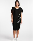 CROSSING THE LINE DRESS (BLACK)