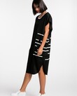 CROSSING THE LINE DRESS (BLACK)