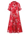 PLAY BY TIER DRESS (RED PINK FLORAL)