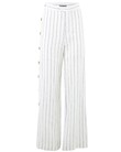 BUTTON ME UP TROUSER (WHITE STRIPE)