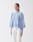 HADLEY WOOL COTTON KNIT (MIST BLUE)