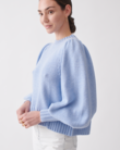 HADLEY WOOL COTTON KNIT (MIST BLUE)