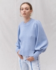 HADLEY WOOL COTTON KNIT (MIST BLUE)