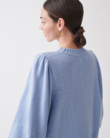 HADLEY WOOL COTTON KNIT (MIST BLUE)