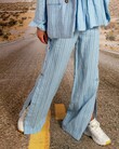 BUTTON ME UP TROUSER (BLUE STRIPE)