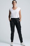 GEMMA LEATHER JOGGERS (BLACK)