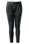 GEMMA LEATHER JOGGERS (BLACK)