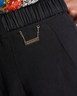 SILK-LINEN TROUSER (BLACK)