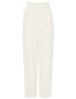 SILK-LINEN TROUSER (WHITE)