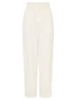 SILK-LINEN TROUSER (WHITE)