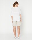 ARROW LINEN TEE (WHITE)