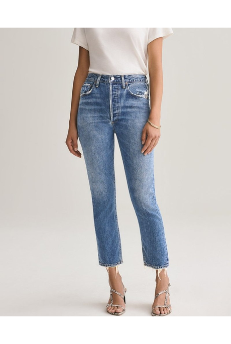 RILEY HIGH RISE STRAIGHT CROP JEAN (FREQUENCY)