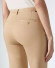 SANDY HIGH WAIST CROPPED CHINO TROUSERS ( BEIGE)