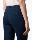 SANDY HIGH WAIST CROPPED CHINO TROUSERS (DARK NAVY)