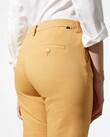 SANDY HIGH WAIST CROPPED CHINO TROUSERS (MANGUE)