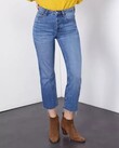 MILO HIGH WAIST CROPPED JEANS (BLUE)