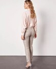 SANDY FANCY CHINO TROUSERS (TAUPE CHECK)