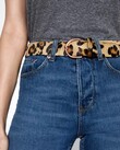 ADELE LEATHER BELT (LEOPARD)