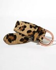 ADELE LEATHER BELT (LEOPARD)