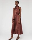 CANNES SATIN DRESS (CINNAMON)