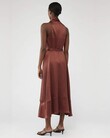 CANNES SATIN DRESS (CINNAMON)