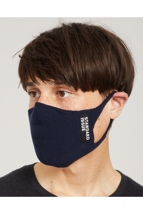 ZERO WASTE COTTON FACE MASK (NAVY)