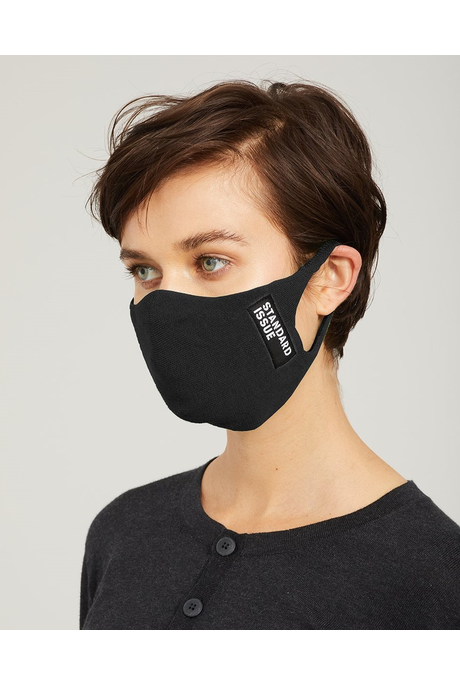 ZERO WASTE COTTON FACE MASK (BLACK)