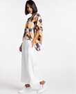 BLURRED WIDE LEG PANTS (WHITE)