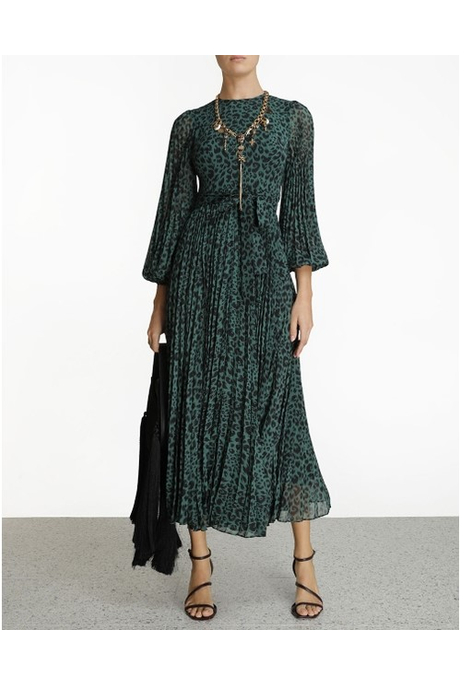 zimmermann sunray long sleeve midi
