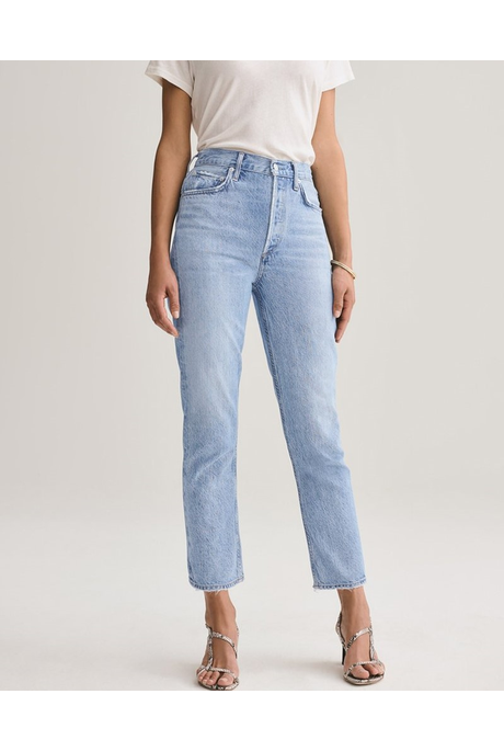 RILEY HIGH RISE STRAIGHT CROP JEAN (BLUR)