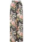 LADYBEETLE SILK WIDE LEG PANTS (MIDNIGHT FLORAL)