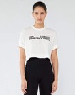 AMELIA CROP LOGO TEE (WHITE)