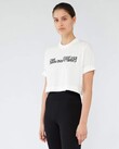 AMELIA CROP LOGO TEE (WHITE)